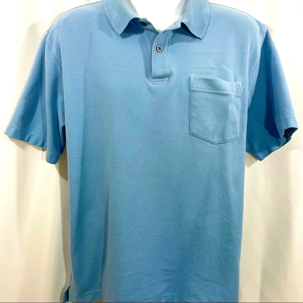 LL Bean Large Polo in Light Blue